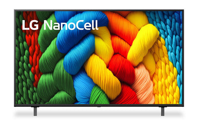 LG 55" NANO80 LED 4K UHD Smart webOS TV (55NANO80AUA.ACC) - 2025 Model | Téléviseur intelligent DEL LG NANO80 UHD 4K de 55 po avec webOS (55NANO80AUA.ACC) - modèle 2025