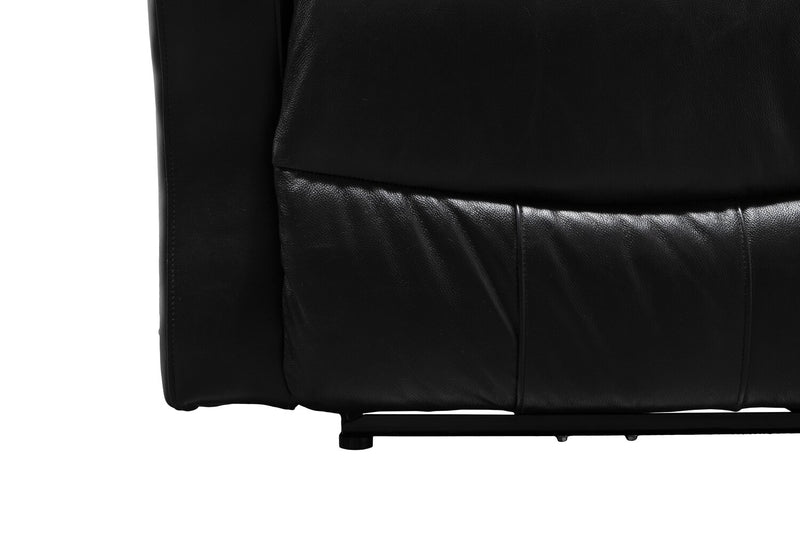 Elli 32\" Faux Leather Swivel Glider Reclining Chair – Black