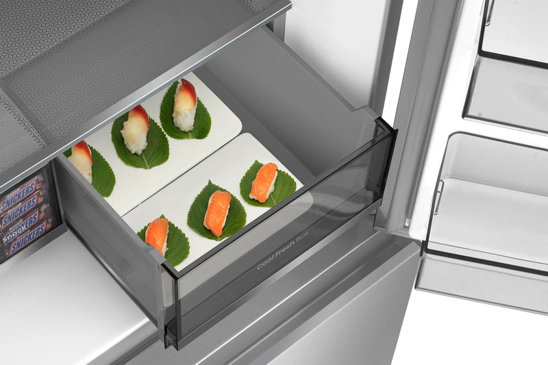Hisense 36\" 22.5 Cu. Ft. Couter-Depth French 4-Door Refrigerator - Stainless Steel - RQ23G4FSEI