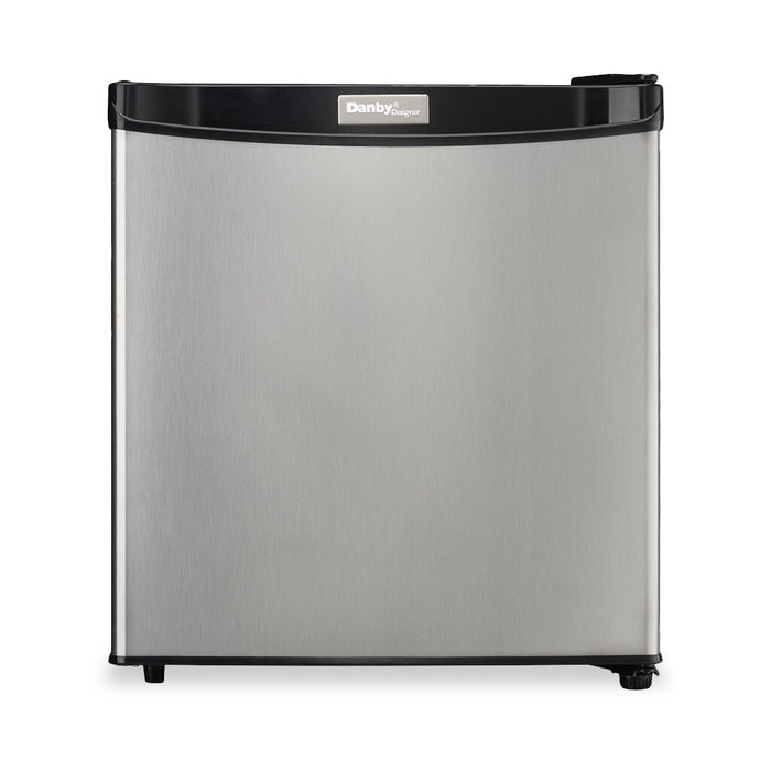 Danby 17.7\" 1.6 Cu. Ft. Single-Door Mini Fridge – Stainless Steel - DCR016A3BSLDD