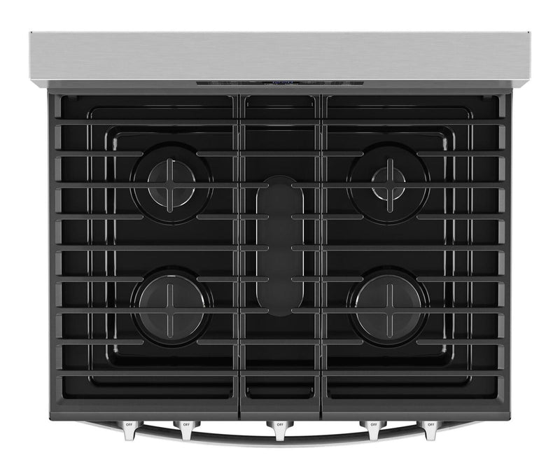 Whirlpool 30\" 5.0 Cu. Ft. Gas Range with Air Cooking – Fingerprint Resistant Stainless Steel - WFGS4530SZ