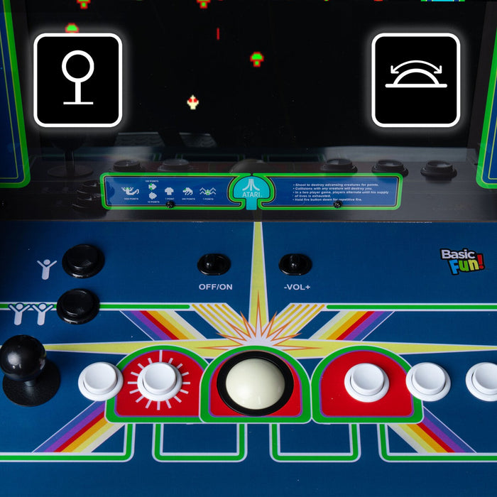 Basic Fun Arcade Classics Atari, Centipede, Asteroids Ultra Series 40 Game Arcade Cabinet