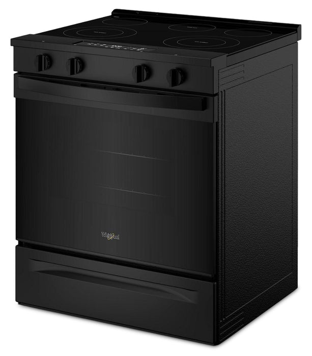 Whirlpool 30\" 5.3 Cu. Ft. Electric Smart Range with No Preheat Mode – Black - YWSES3330TB