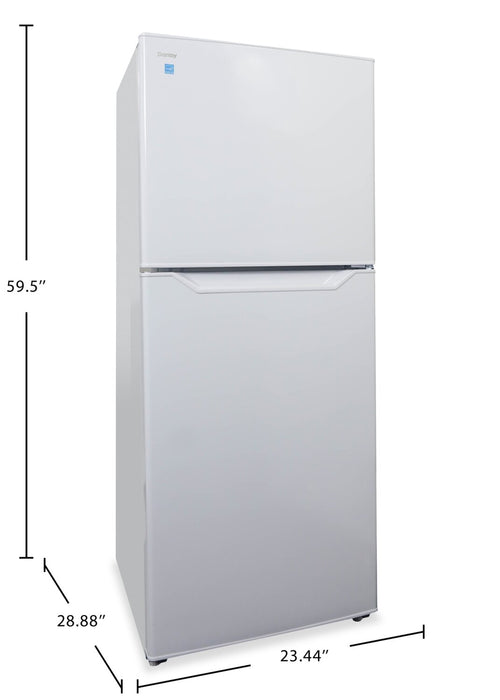 Danby 23.44” 11 Cu. Ft. Apartment Size Top Mount Refrigerator - White - DFF116B2WDBR