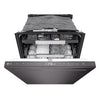 LG 24" 46 dBA Built-In Top-Control Dishwasher with QuadWash® - Black Stainless Steel -LDNPQ555D |  Lave-vaisselle encastré LG à 46 dBA de 24 po avec commandes sur le dessus et QuadWashMC - acier inoxydable noir - LDNPQ555D