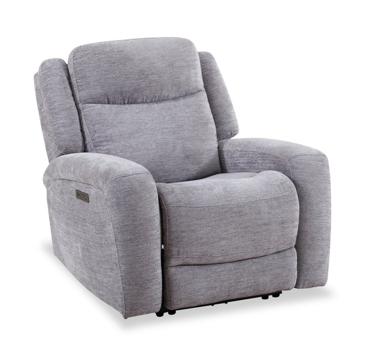 Atlantis 38\" Fabric Power Reclining Chair with USB Port - Dove Grey