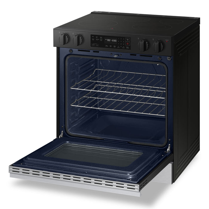 Samsung 6.3 Cu. Ft. Smart Electric Slide In Range with Voice Control  - Stainless Steel - NSE6DG8100SRAC
