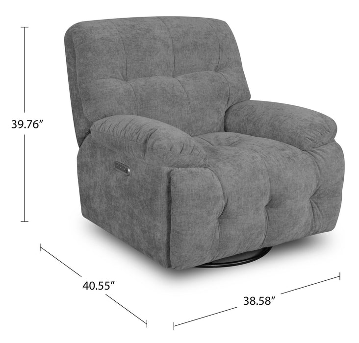 Sway 38.58\" Electric Rocking Chair - Grey