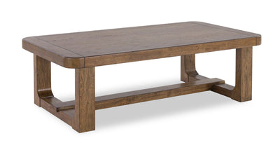 Gideon 56” Solid Wood Country-Style Coffee Table - Brown | Table à café Gideon de 56 po de style champêtre en bois massif - brun