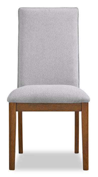 Ember 5pc Dining Set with Table & 4 Chairs, 74-92\"W - Grey & Brown