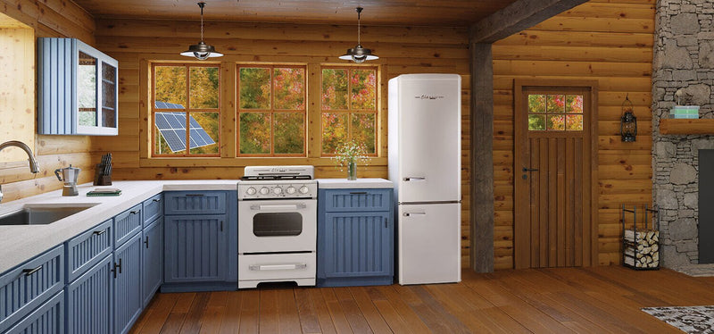 Unique Classic Retro 24\" 18.5 Cu. Ft. Offgrid Range - White - UGP-24CR OF1 W