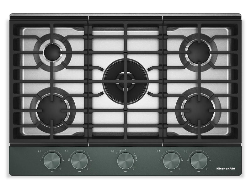  KitchenAid Gas-on-Metal Cooktop with CookShield Finish - Juniper - KCGK730SJP