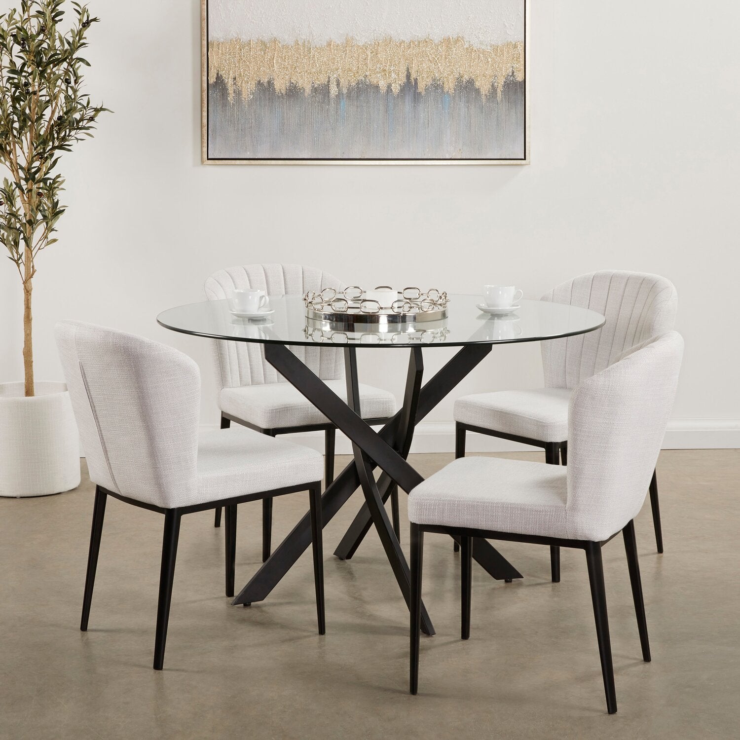 Small Round Glass Top Dining Tables For Apartments Zoe Dining