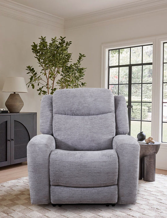 Atlantis 38\" Fabric Power Reclining Chair with USB Port - Dove Grey