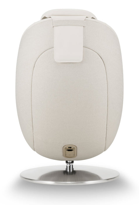 LG 29.6\" Leather-Look Fabric Reclining Massage Chair with Matching Ottoman - Beige