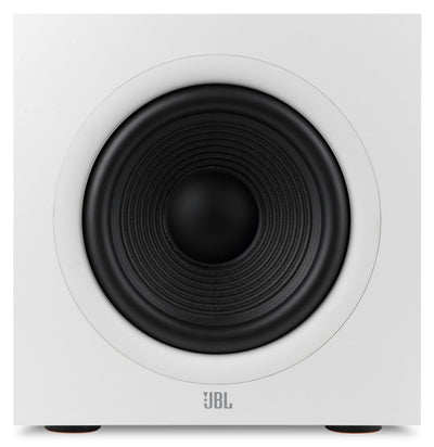 JBL Stage 200P 10" 300W Powered Subwoofer - White (JBL200PWHTAM) | Caisson d’extrêmes graves amplifié de 300 W JBL Stage 200P de 10 po – blanc (JBL200PWHTAM)