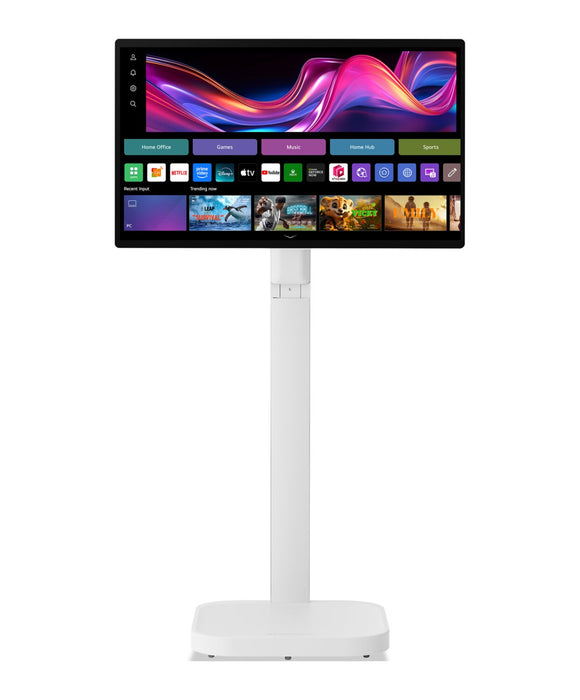 LG 32\" 4K UHD IPS Touchscreen Smart Monitor Swing with Rolling Stand (32U889SA-W.ACC)