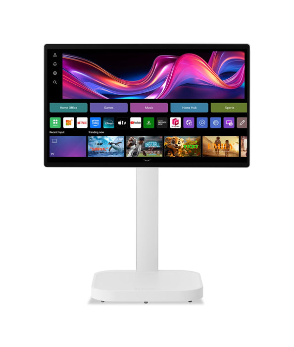 LG 32\" 4K UHD IPS Touchscreen Smart Monitor Swing with Rolling Stand (32U889SA-W.ACC)