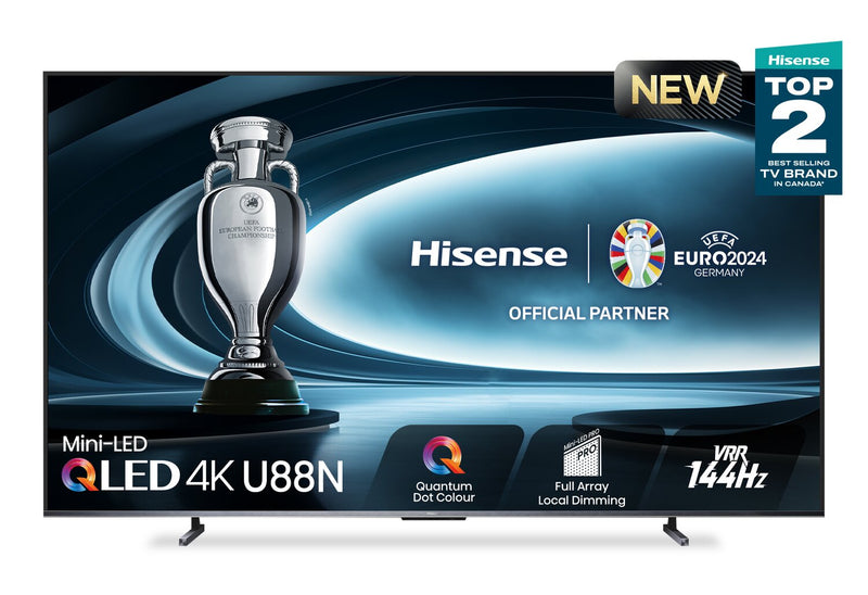 Hisense 100\" QLED Mini LED 4K UHD HDR10+ Dolby Vision 144Hz Google Smart TV (100U88N)