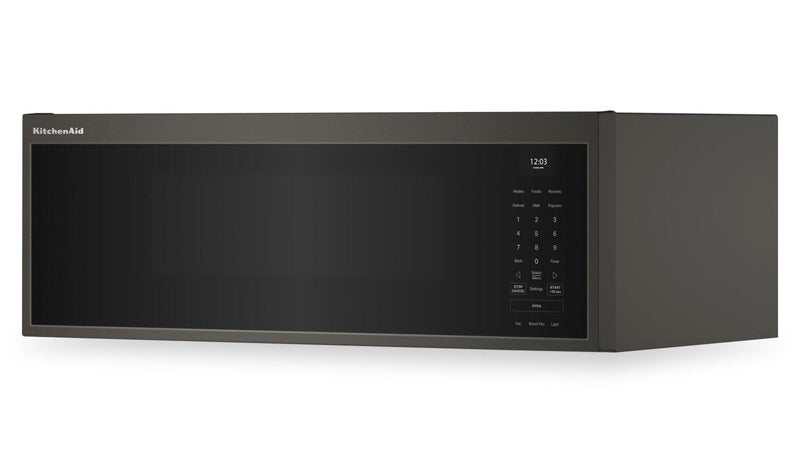 KitchenAid 1.1 Cu. Ft. Smart Low-Profile Over-the-Range Microwave - Black Ore - YKMML550RBE