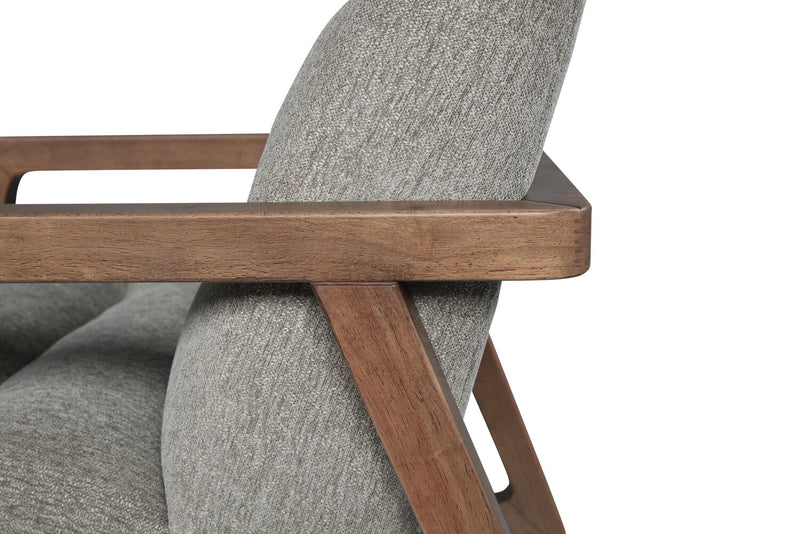 Cove 28\" Chenille Fabric Accent Chair – Green 