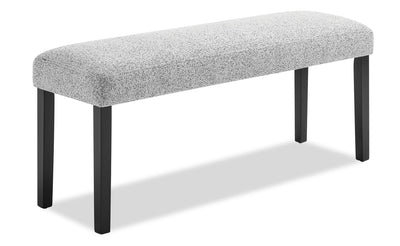 Libra Dining Bench with Polyester Fabric, 48"W - Grey | Banc de salle à manger Libra de 48 po (L) en tissu de polyester - gris