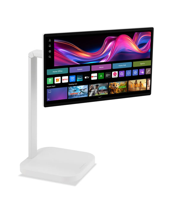 LG 32\" 4K UHD IPS Touchscreen Smart Monitor Swing with Rolling Stand (32U889SA-W.ACC)