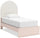 Lola Twin Bed with Upholstered Headboard