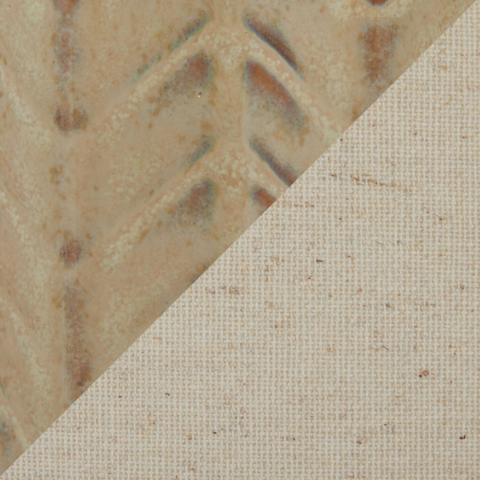 Willa 23\" Ceramic Table Lamp with Polished Nickel and Natural Linen Shade - Cuban Sand 