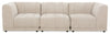 Oaklyn Modular 109\" Fabric Sofa with Tufted Seat Cushions - Beige