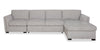 Vault 3-Piece Right-Facing Sectional with Sofa Bed Loveseat, Storage Chaise and Storage Chair – Grey