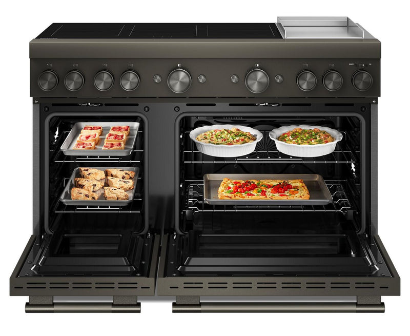 KitchenAid 6.3 Cu. Ft. Induction Freestanding Range with Griddle – Black Ore - KFID948SBE