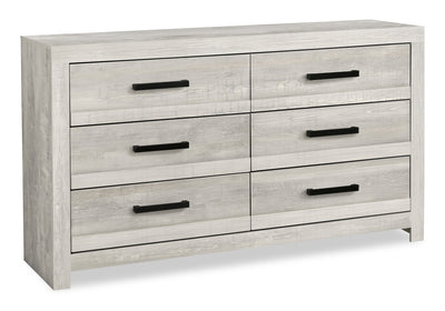 Aspen Bedroom 6-Drawer Dresser, 59"W x 33"H - Grey | Commode de chambre à coucher Aspen de 59 po (L) x 33 po (H) à 6 tiroirs - grise