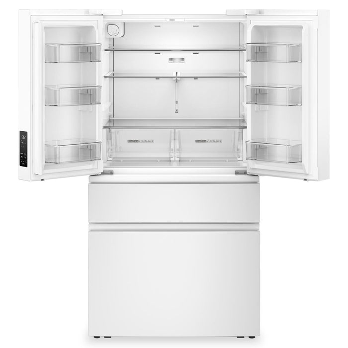Whirlpool 36\" 30 Cu. Ft. French Door Refrigerator – White - WRMF3336SW