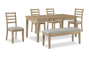 Cove 6-Piece Dining Set - Natural