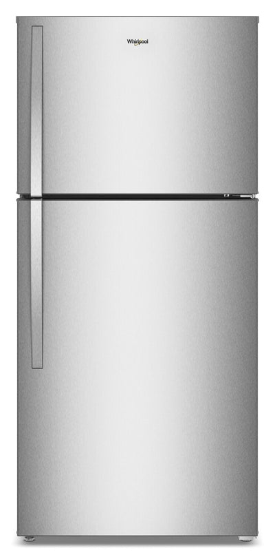Whirlpool 29.5" 19 Cu. Ft. Top Freezer Refrigerator with Total Coverage Cooling - WRTX7419SZ | Réfrigérateur Whirlpool de 19 pi³ et de 29,5 po à congélateur supérieur avec refroidissement à couverture totale - WRTX7419SZ