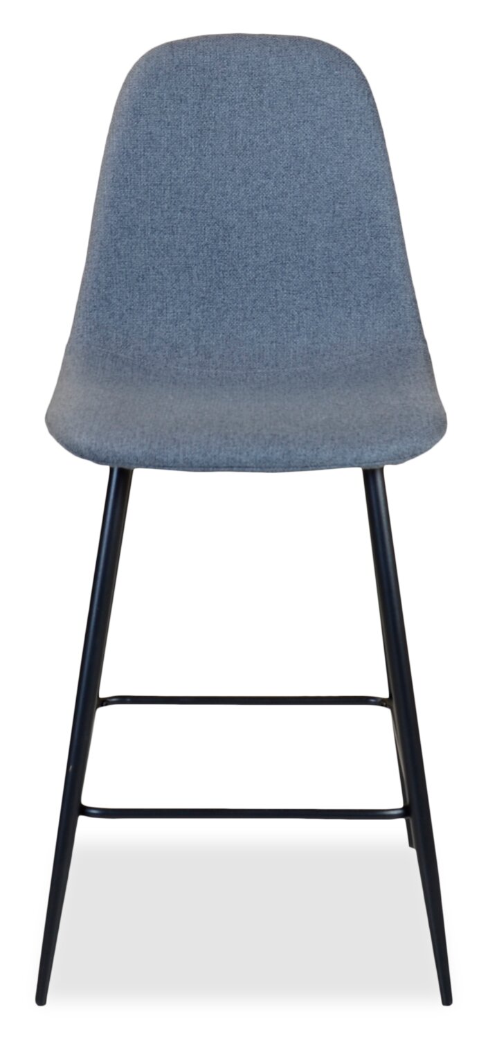 Jax Counter-Height Stool with Polyester Fabric, 26