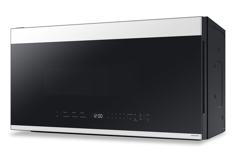 Samsung 2.1 Cu. Ft. Over-the-Range Microwave with 400 CFM and Glass Touch Control - White Glass - ME21DB650012AC