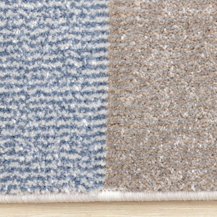 Blue Ridge Rug F76 Farrah Blue Grey Area Rug - 6'7
