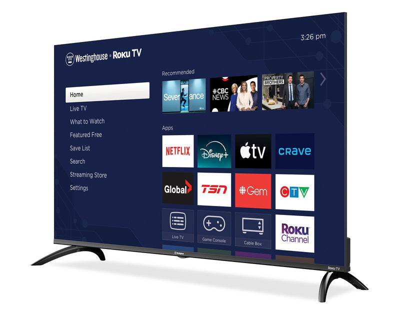 Westinghouse 50\" QLED 4K UHD Smart Roku TV (WR50QC5500) – 2025 Model