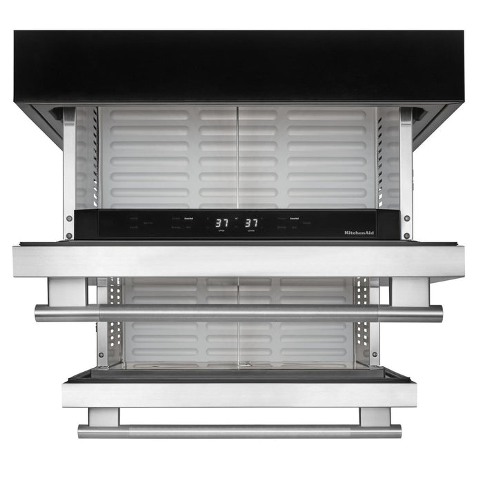 KitchenAid 24\" 4.4 Cu. Ft. Undercounter Double-Drawer Refrigerator – Stainless Steel - KURT524SSB