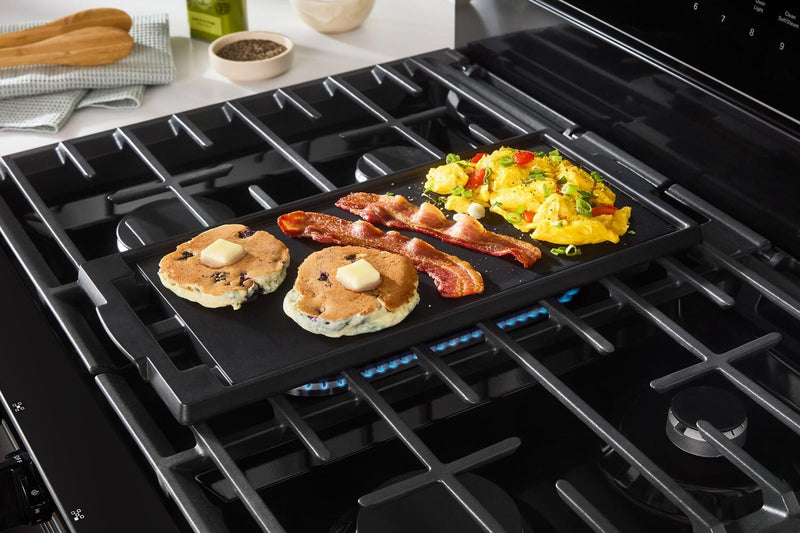 Whirlpool 5 Cu. Ft. Smart Gas Range with Air Fry and Self-Clean - Black - WFGS7530RB