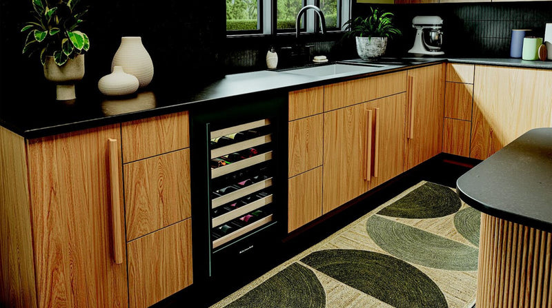Kitchenaid® 24\" Undercounter Wine Cellar with Full-Extension Wood-Front Racks - Juniper - KUWR524SJP