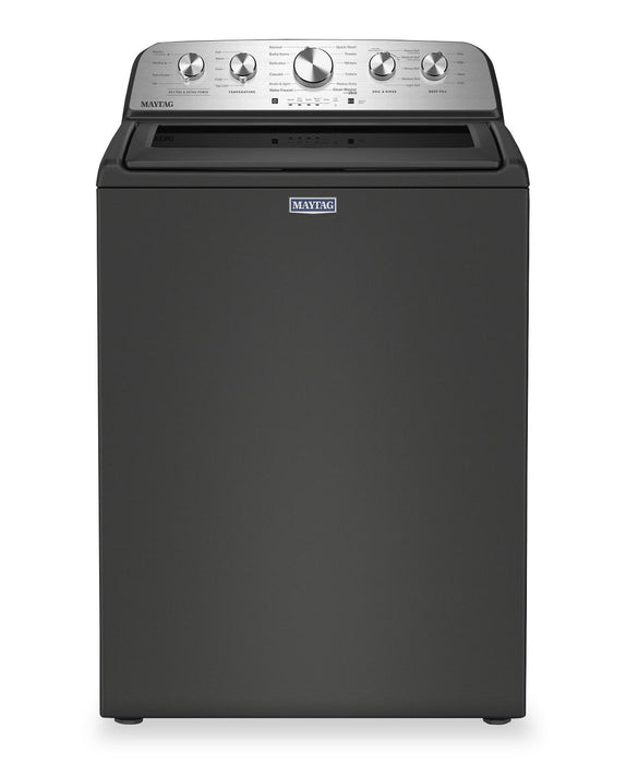 Maytag 5.4 Cu Ft. Top Load Agitator Washer with Pet Pro Option – Volcano Black - MTW5605RU