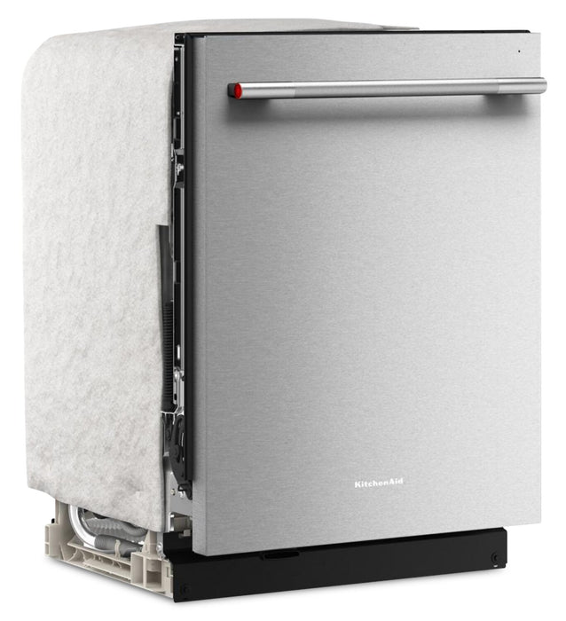 KitchenAid 24\" 44 dBA Dishwasher with 360° Max Jets™ Third Rack - PrintShield Stainless - KDTS624SPS