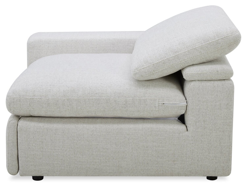 Sky Modular 91.5\" Fabric Power Reclining Loveseat with Removable Feather Down Cushions - Nathan Wheat