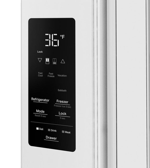 Whirlpool 36\" 30 Cu. Ft. French Door Refrigerator – White - WRMF3336SW
