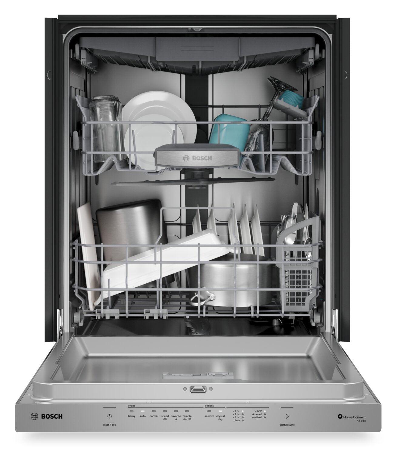 Bosch 800 Series 24'' Smart Dishwasher with Third Rack – Anti