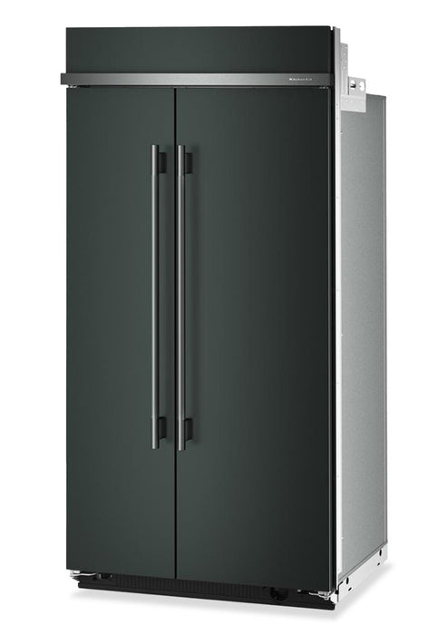 Kitchenaid 42\" 25.5 Cu. Ft. Built-In Side-by-Side Refrigerator with Platinum Interior – Juniper - KBSN742SJP 