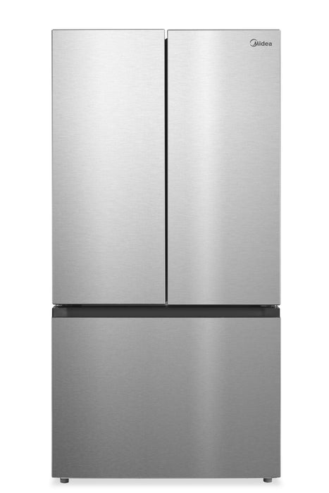 Midea 22.6 Cu. Ft. 33” Counter-Depth French Door Refrigerator with Ice Maker - MRF23I7AST